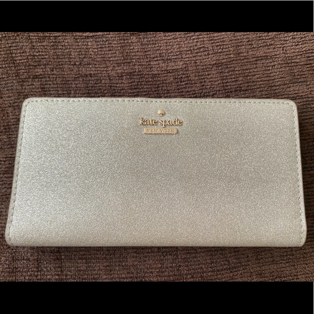 Kate Spade Stacy Bifold Wallet Glitter Card